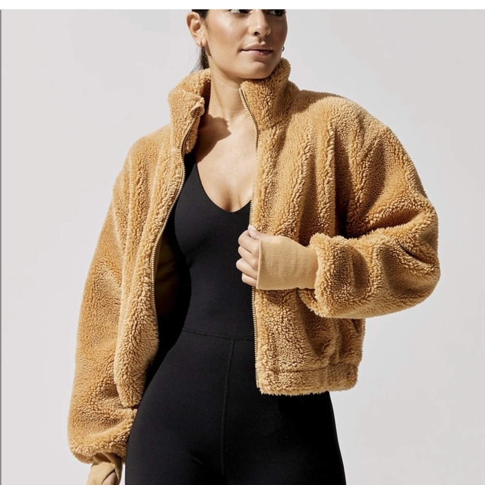 Carbon38 Teddy Zip up Jacket